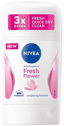Nivea Stick Fresh Flower 50ml wom | Kosmetické a dentální výrobky - Dámská kosmetika - Deodoranty - Tuhé deo, roll-on